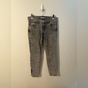 J Brand Gray Acid Wash Skinny Jeans Size 26